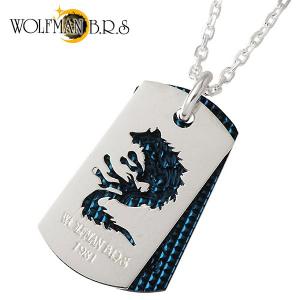 WOLFMAN B.R.S（ウルフマンBRS） ネックレス トリプルスターウルフ