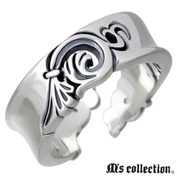 エムズコレクション M&apos;s collection フェザー シルバー リング 指輪 メンズ 13〜1...