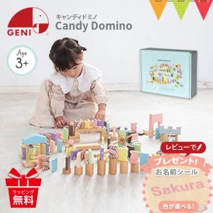 レビューでお名前シール！エドインター Candy Domino-キャンディドミノ 木製 おもちゃ 知育玩具 ドミノ 積み木 誕生日 プレゼント ベビーカラー パステル｜baby-smile