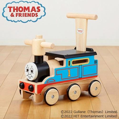 乗用玩具　木’ｓ乗用　きかんしゃトーマス　1才〜3才頃　押し車　速度調節　木製　野中製作所