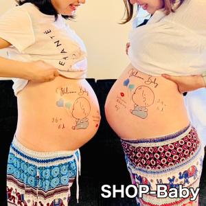 ベビロゴブルー マタニティシール マタニティフ...の詳細画像1