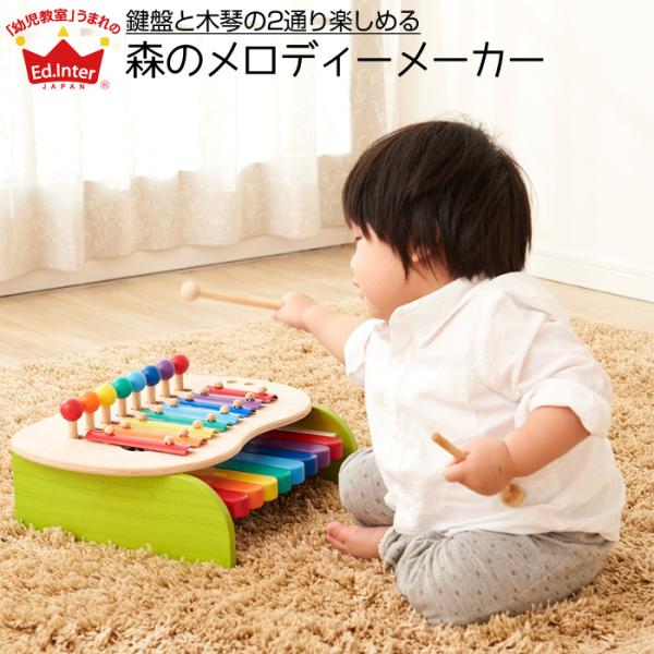 エド・インター Ed.Inter 森のメロディメーカー  ピアノ 鉄琴 知育玩具 木製玩具 木のおも...