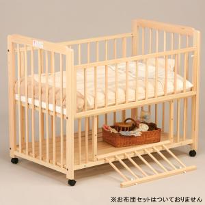 キンタロー ベビーベッド 「ひのきベッド A 棚付」無添加・無塗装 日本製 檜ベッド