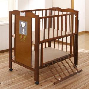 キンタロー ハイタイプ ベビーベッド ミニベッド 「ミニ ハイ スヌーピー 布団付」ハイタイプベッドベとふとんセット