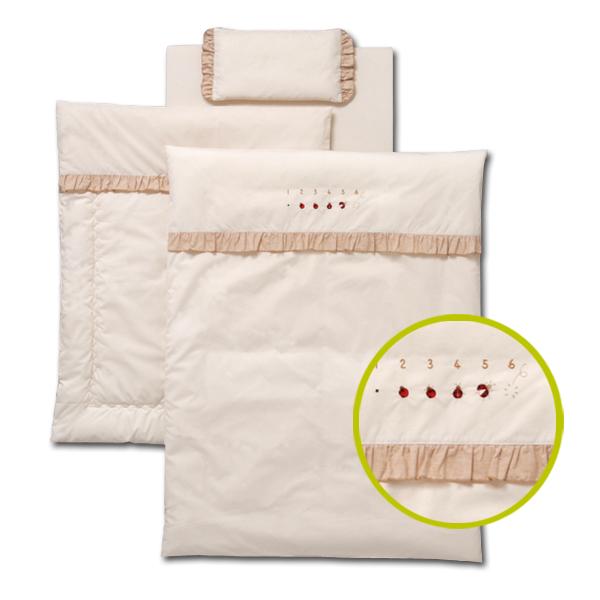 [セール] ミニベッド用 ミニ布団 [ ミニふとん てんとう虫 ] ベビー布団 オーガニックコットン...