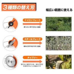草刈機 充電式 草刈り機 電動草刈機 ナイロンコードカッター バリカン 芝刈り機 替刃 1枚/セット