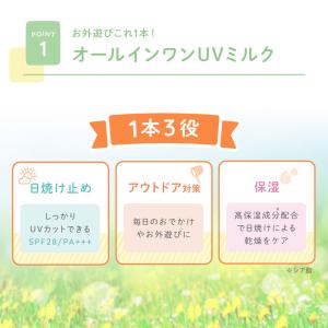 アロベビー オールインワンUVミルク 3本セッ...の詳細画像2