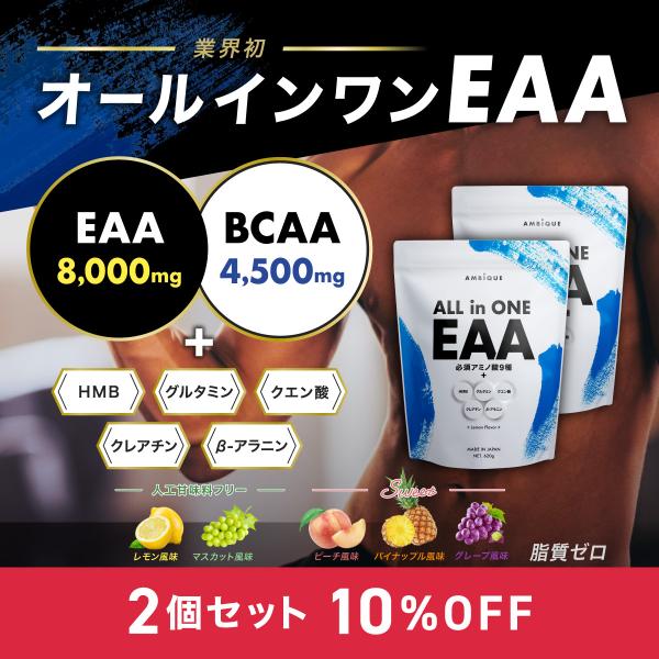 アンビーク EAA オールインワン 620g BCAA 2個セット アミノ酸 サプリ 無添加 AMB...