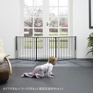 ベビーサークル ベビーゲート 扉付き 大型 置...の詳細画像5