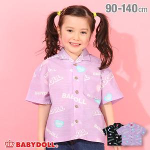 子供服 シャツ ロゴ総柄 ボーリング 4984K 50%OFF SALE ベビードール