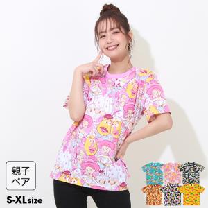 子供服 Tシャツ 総柄 親子お揃い ディズニー 8022A 50%OFF SALE ベビードール BABYDOLL 大人 レディース メンズ DISNEY｜babydoll-y