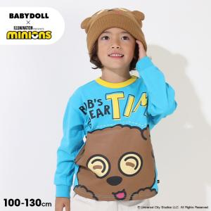 子供服 ロングTシャツ フェイス BIG ミニオン 9073K 30%OFF SALE ベビードール BABYDOLL キッズ 男の子 女の子｜babydoll-y