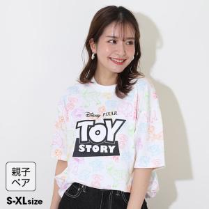 子供服 Tシャツ 親子お揃い ディズニー トイ・ストーリー 総柄 9460A 20%OFF SALE 大人 レディース メンズ ベビードール BABYDOLL DISNEY｜babydoll-y