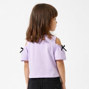 クロミ Tシャツ キッズ 女の子 肩開き リボ...の詳細画像5