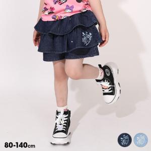 ディズニー スカッツ キッズ 綿100％ 子供服 女の子 DISNEY ティアード デニム 1487K ベビードール BABYDOLL ミニー 爆買 期間限定 11/4まで 60%OFF