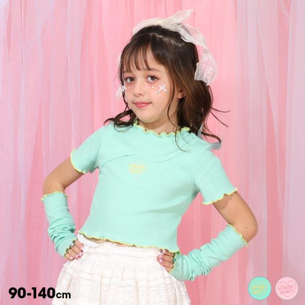 Tシャツ キッズ 子供服 女の子 アームカバー付き 1530K ベビードール BABYDOLL 爆買