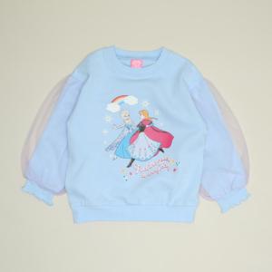 ディズニー エルサ トレーナー キッズ 子供服 女の子 チュール袖 FROZEN プリンセス / 1571K ベビードール BABYDOLL 50%OFF