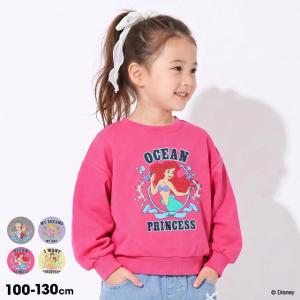 ディズニー プリンセス / トレーナー キッズ 子供服 女の子 裏毛 ボリューム袖 アナと雪の女王 エルサ アリエル ラプンツェル 1950K ベビードール BABYDOLL 爆買