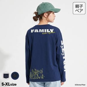 ディズニー 親子ペア トイストーリー ロンT レディース メンズ 大人 綿100% デニムポケット ウッディ ジェシー エイリアン フォーキー 2044A ベビードール 爆買