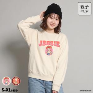 ディズニー 親子ペア トイストーリー トレーナー レディース メンズ 大人 綿100% 裏毛 ウエスタン ウッディ ジェシー 2051A ベビードール BABYDOLL 爆買