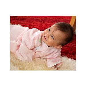 小さいときはおくるみに、大きくなったらバスローブとして♪ふわサラ2wayおくるみ＆バスローブ（ベビー...