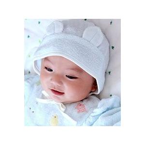 ふわサラ耳付きボンネット（ベビーグース）