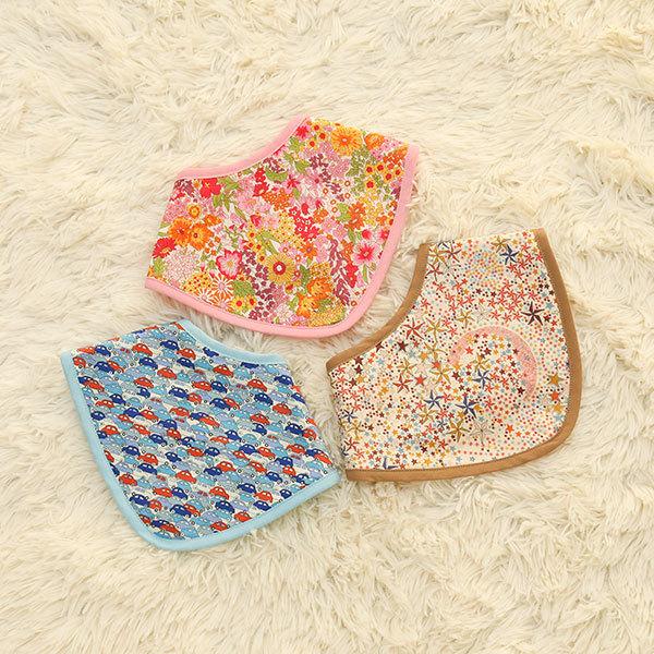 リバーシブル♪リバティプリントのバンダナ風スタイ単品<br>【平日10時までの注文は当日出荷】