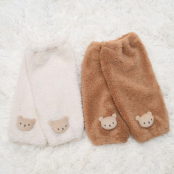 ベビー　レッグウォーマー　もこもこカワイイ！くまさんのレッグウォーマー（防寒着・寒さ対策）（平日10...