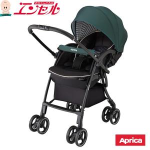 【汗取りマットプレゼント】ラクーナ クッションAC（アスレチックグリーンGN)【アップリカ正規販売店 Ａ型ベビーカー 両対面】