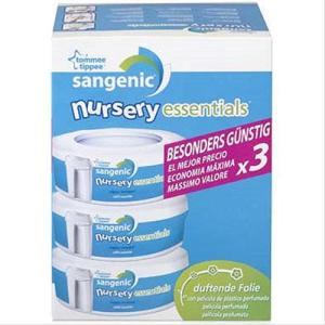 Sangenic おむつ処理用スペアカセット3個セットにおわ...