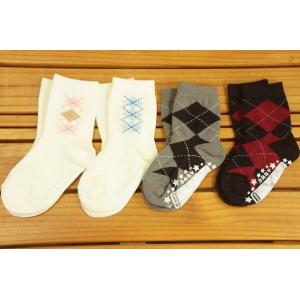 【日本製】BABY STORY アーガイル柄ソックス9-12cm 1122｜babyshop8