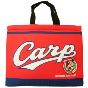 広島カープ総柄プリントトートバッグ メール便可 広島東洋カープ ボンディングレッスンバッグ お名前