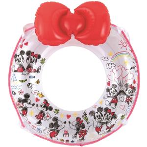 ディズニー ラブラブ ミッキー＆ミニー ボン付き ウキワ 55cm 浮き輪