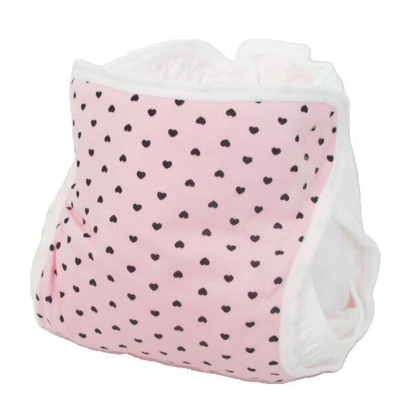 おむつカバーNEWハート柄70cm11-11097【サイズ展開70/80cm】【コットン】【シンクビ...