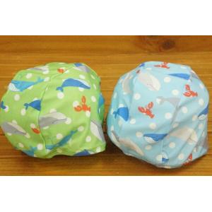 WHOLE SWIM 男児スイムキャップクジラ＆ザリガニ柄4867329｜babyshop