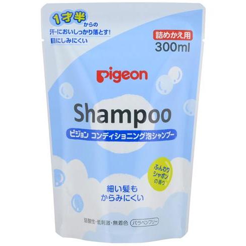 ピジョン コンディショニング泡シャンプーQ ふんわりシャボンの香り300ml(詰め替え用)