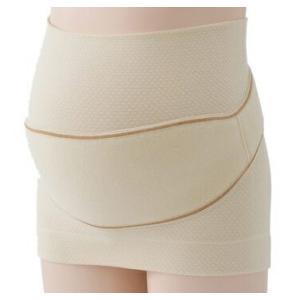 (妊娠初期〜後期)犬印はじめて妊婦帯セット(妊婦帯+補助ベルト)腹巻タイプ妊婦帯 HB8106キナリ...