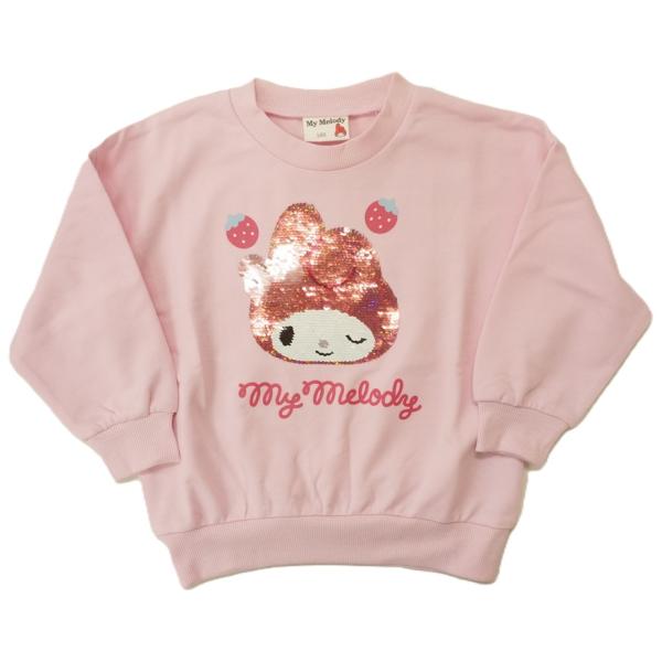 【2026年春物】オーパス マイメロディ スパンコール 裏毛トレーナー55251802(100cm-...