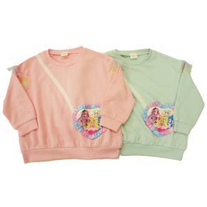 BANDAIキミとアイドルプリキュア♪スウェットシャツポシェット風デザインレインボー肩フリルEG89...