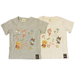 ナカタBANDAIそれいけ！アンパンマン半袖Tシャツ浜辺ワンポイント柄TA3019天竺