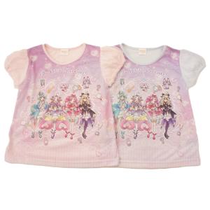 【2026年夏物】BANDAI名探偵プリキュアパネルプリント半袖TシャツパフスリーブチュールデザインTG8889天竺