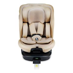 チャイルドシート ターンピットＦ ワンハンドターン ベージュ ISOFIX R129適合 ロングユース ジュニアシート 0歳〜12歳頃 360°回転式 洗える ネビオ Nebio