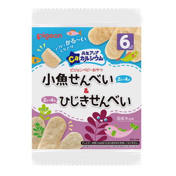 ピジョン 元気アップカルシウム 小魚せんべい＆ひじきせんべい 6ヵ月頃からのベビーおやつ お菓子