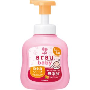 サラヤ アラウ.ベビー 泡全身ソープ しっとり 450mL 本体｜babytown