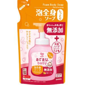 サラヤ アラウ.ベビー 泡全身ソープ しっとり 400mL 詰替用｜babytown