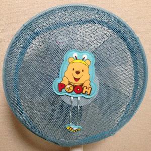 くまのプーさん顔 扇風機カバー ブルー ディズニーキャラクター