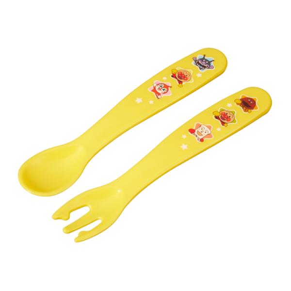 アンパンマン 抗菌スプーン フォーク イエロー A00266 レック キッズ食器シリーズ ランチ用品