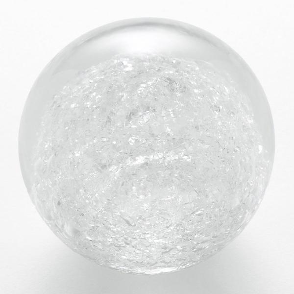 ペーパーウェイト 雪花ガラス 球型 Lサイズ SECCA 2