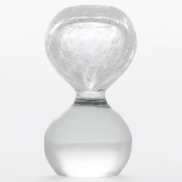 ペーパーウェイト 雪花ガラス 砂時計型 SECCA 3