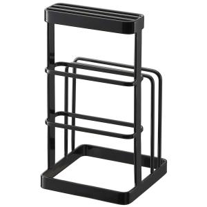 【全品送料無料】包丁・まな板スタンド TOWER カッティングボード＆ナイフスタンド タワー ブラック